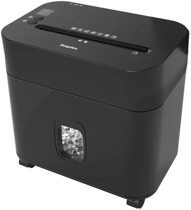 Main image of 12-Sheet Micro-Cut Paper Shredder, Compact High-Security Shredding for Home & Office, Shreds Credit Cards, Black