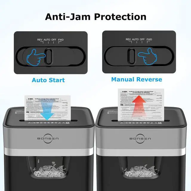 Alt view image 7 of 7 - 14-Sheet Cross Cut Heavy Duty Paper Shredder for Home Office