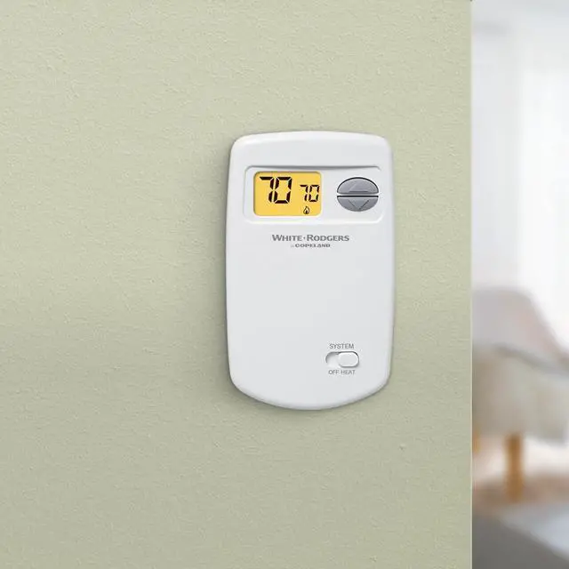 Alt view image 4 of 5 - Emerson Thermostats 1E78-140 Non-Programmable Heat Only Thermostat for Single-Stage Systems,