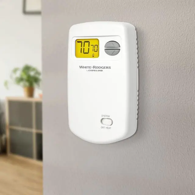 Alt view image 5 of 5 - Emerson Thermostats 1E78-140 Non-Programmable Heat Only Thermostat for Single-Stage Systems,