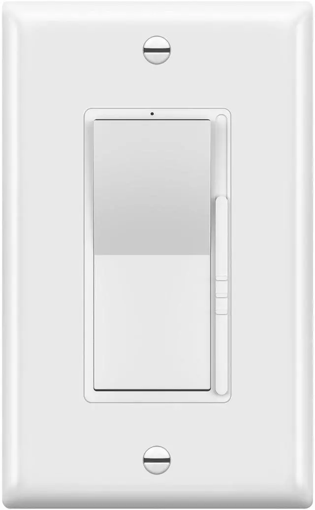 Main image of 300W LED Dimmer Switch, Single Pole or 3-Way, White, 1 Pack