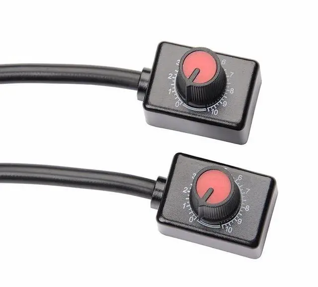 Alt view image 2 of 6 - 2Pack DC0/1-10V Knob LED Dimmer Mini Controller Rotary Switch Low Voltage Passive PWM Dimming Off for 0-10V / 1-10V Dimmable LED Drivers Electronic Ballasts Controling Interior Light Grow Lamp