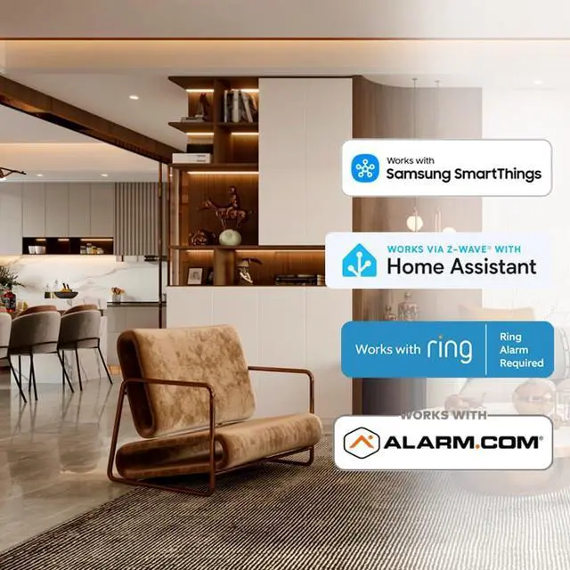 Alt view image 4 of 7 - Decora Smart Dimmer Z-Wave 800 Series, ZW6HD-1RW, White