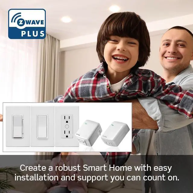 Alt view image 7 of 7 - Decora Smart Dimmer Z-Wave 800 Series, ZW6HD-1RW, White
