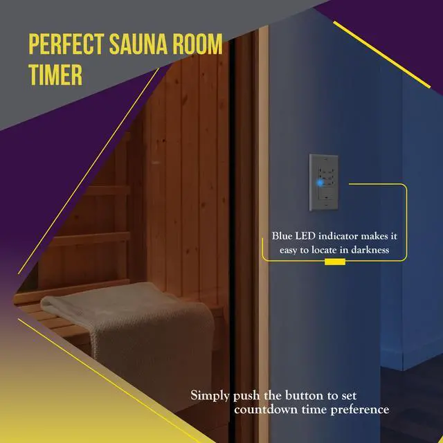 Alt view image 6 of 7 - Countdown Timer Switch for Bathroom Fans and Lights, 1-30 Min, Neutral Wire Required, UL Listed, White