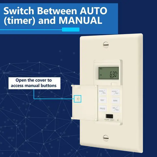 Alt view image 5 of 7 - Programmable Digital Timer Switch, 7-Day 18 ON/Off Timer Settings