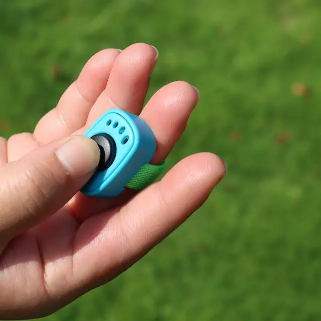 Alt view image 3 of 7 - Pet Clicker for Dogs/Cats/Horses/Birds or Other Animals - Mini Finger Clickers for Training (Finger clickers Black+Blue)
