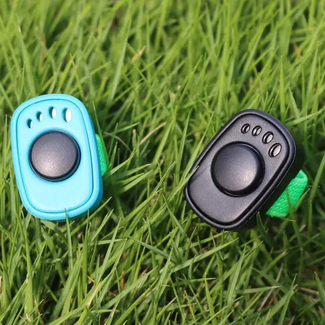 Alt view image 4 of 7 - Pet Clicker for Dogs/Cats/Horses/Birds or Other Animals - Mini Finger Clickers for Training (Finger clickers Black+Blue)