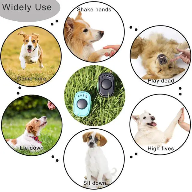 Alt view image 7 of 7 - Pet Clicker for Dogs/Cats/Horses/Birds or Other Animals - Mini Finger Clickers for Training (Finger clickers Black+Blue)