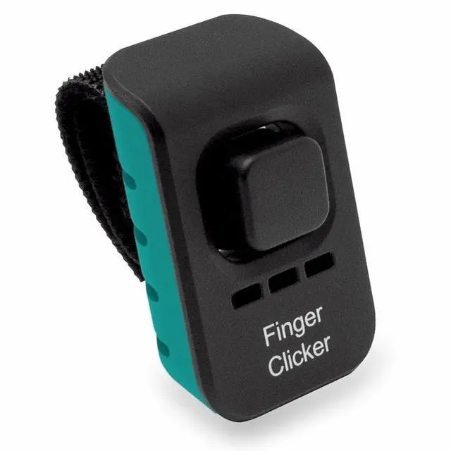 Main image of Dog Training Finger Clicker with Audible Sound for Positive Reinforcement, Behavior and Obedience Pet Trainer, Teal