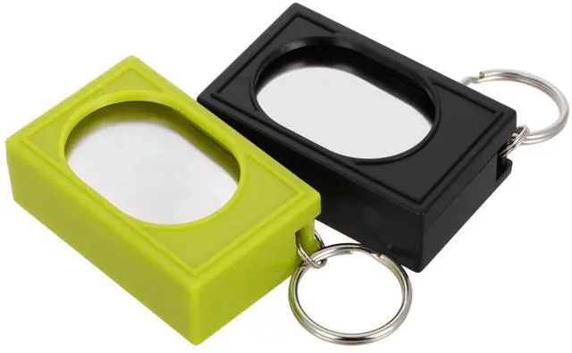 Main image of 2pcs Portable Square Box Training Clicker Puppy Clicker Trainer for Dogs Cats Birds Lizards Fish Aid for Indoor Use (Black+Green)