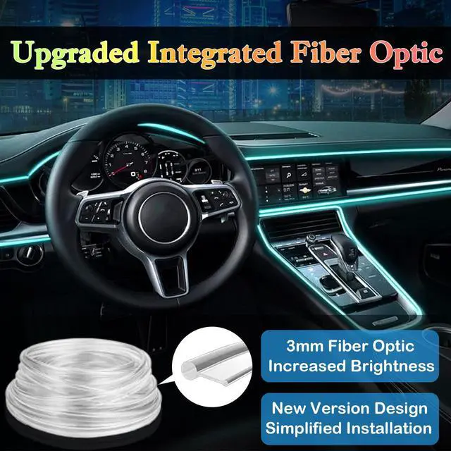 Alt view image 4 of 7 - Interior Car LED Strip Lights, APP& RF Remote Control