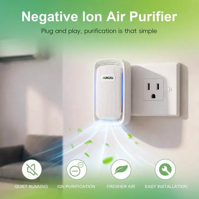 Alt view image 2 of 7 - Air Ionizers 4 Pack - Plug In Mini Air Purifiers for Home, Bedroom, Office