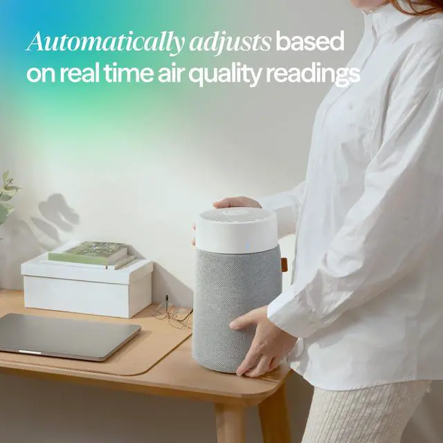 Alt view image 5 of 7 - Mini Max Auto Air Purifier for Bedroom, 510ft2 Small Room Air Cleaner with Auto Mode, HEPASilent Technology Removes Dust, Pollen, Pet Dander, Smoke & Odor, 3 Speeds, Quiet, Washable Pre-Filter