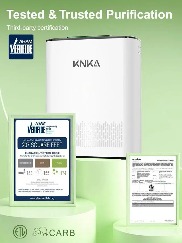 Alt view image 3 of 7 - Air Purifiers for Home Bedroom Up to 1147 Ft² in 1 Hr, APH3000, White