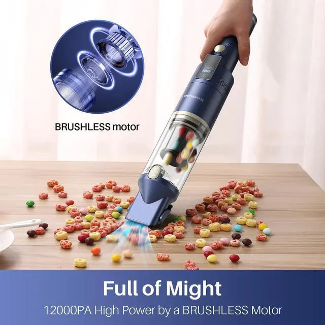 Alt view image 3 of 7 - Handheld Vacuum Cordless, 12KPA Mini Vacuum for Car, Home and Office