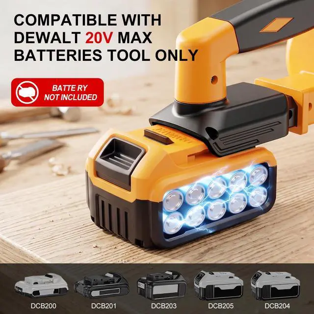 Alt view image 2 of 7 - Cordless Handheld Vacuum Cleaner Compatible with DeWalt 20V Battery