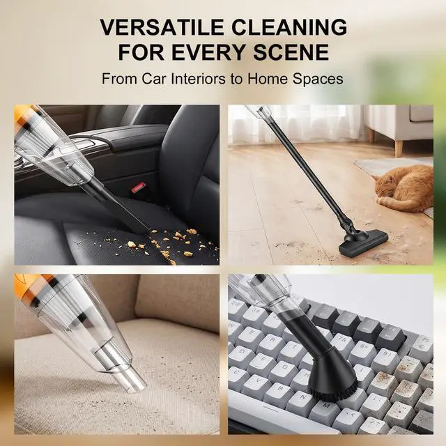 Alt view image 5 of 7 - Cordless Handheld Vacuum Cleaner Compatible with DeWalt 20V Battery