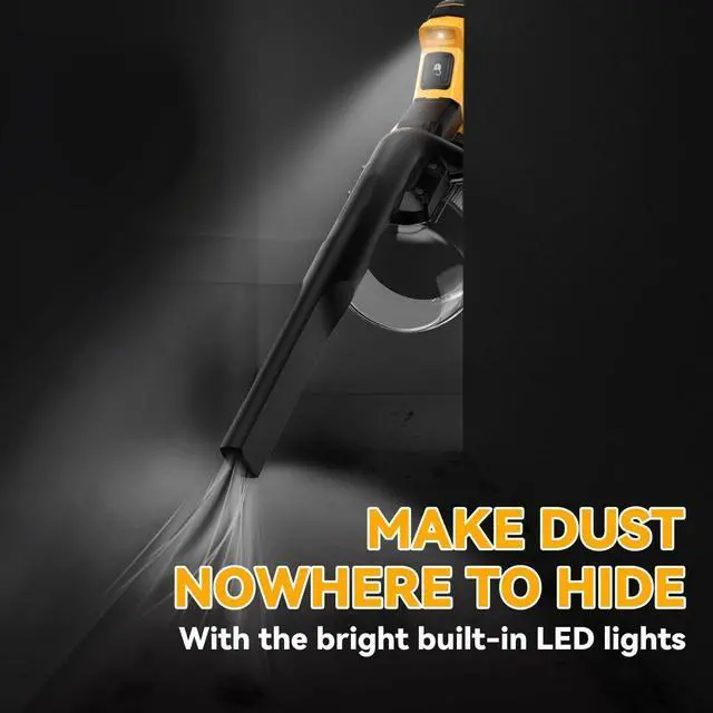 Alt view image 4 of 7 - Handheld Vacuum Cordless 20V with 2-Pack 4Ah Batteries and Charger, 5-in-1 Car Vacuum with 400W Powerful Motor, Lightweight Portable for Home, Car, Pet Hair