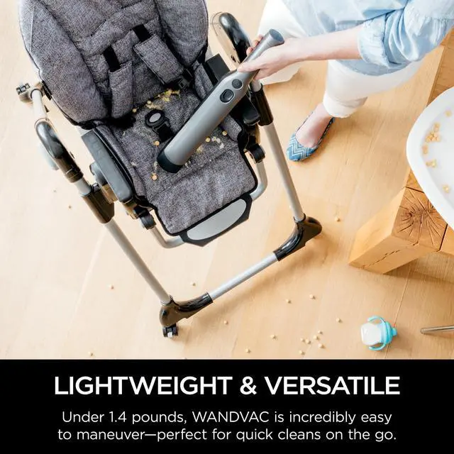 Alt view image 4 of 7 - WV201 WANDVAC Handheld Vacuum, Lightweight at 1.4 Pounds with Powerful Suction, Charging Dock, Single Touch Empty and Detachable Dust Cup,Graphite, Slate