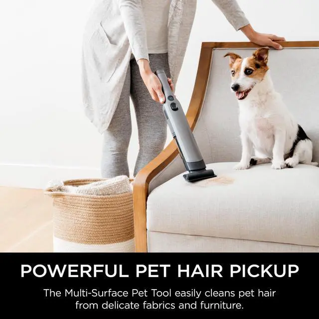 Alt view image 6 of 7 - WV201 WANDVAC Handheld Vacuum, Lightweight at 1.4 Pounds with Powerful Suction, Charging Dock, Single Touch Empty and Detachable Dust Cup,Graphite, Slate