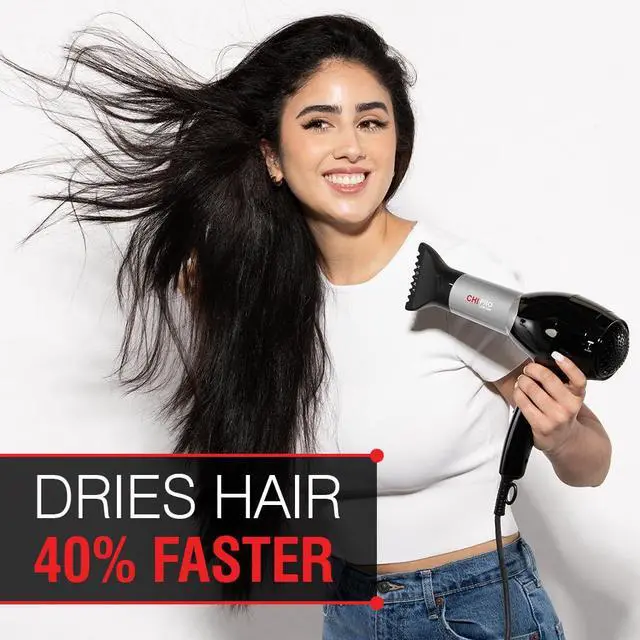 Alt view image 4 of 6 - Pro Hair Dryer, Ceramic Heater Reduces Frizz & Static Electricity, Helps Dry Hair Faster & Promotes Moisture & Shine