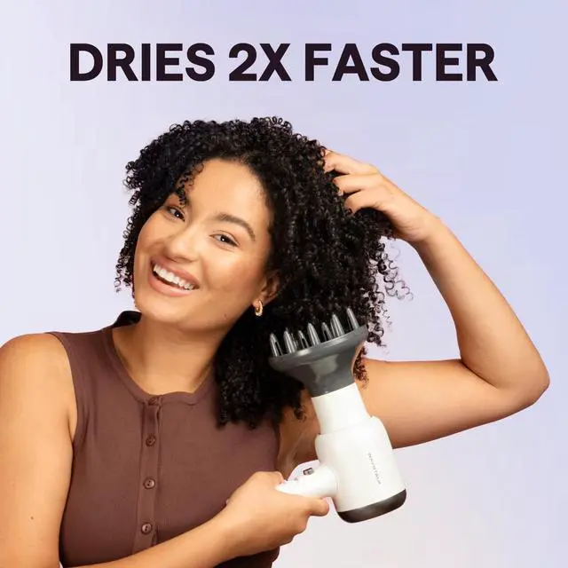 Alt view image 2 of 7 - Blown Away Ionic Hair Dryer with Diffuser for Curly Hair