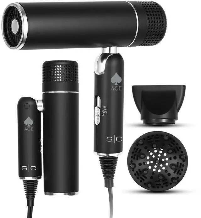 Main image of Ace Foldable Hair Dryer with 1600W Motor, Travel-Friendly Design