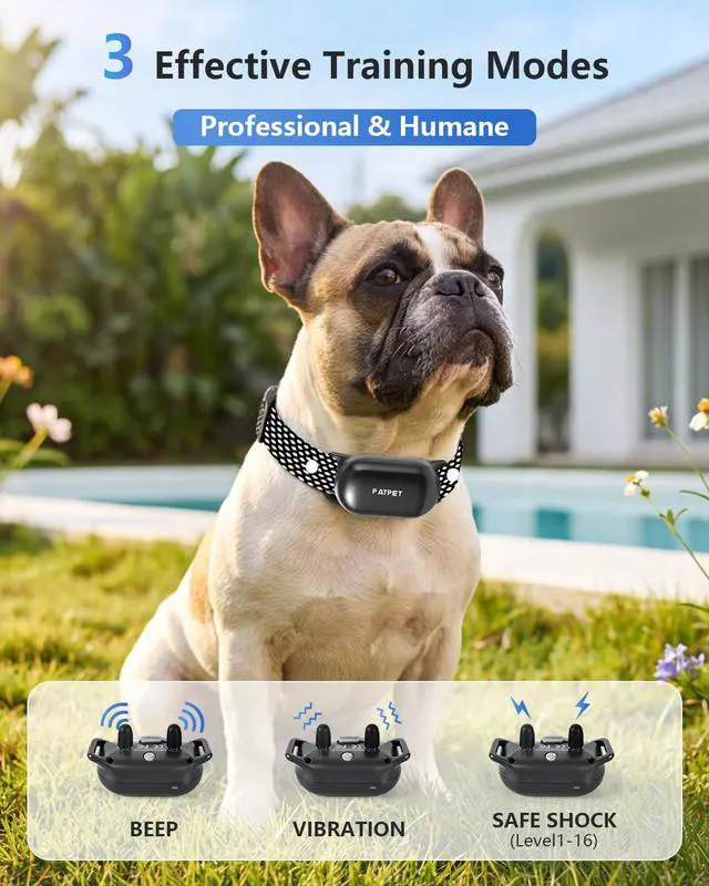 Alt view image 2 of 7 - Shock Collar for Dogs - 4000FT Dog Training Collar with Remote, IPX7 Waterproof 4 Modes(Beep/Vibration/Shock/Safe) Dog Shock Collar, Rechargeable E-Collar for Small Medium Large Dogs(Dark Grey)