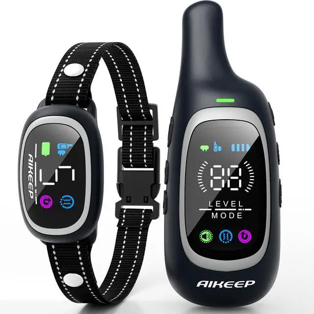 Main image of 2-in-1 Dog Shock Collar and Bark Collar for Dogs 3300FT Dog Training Collar with Remote, IP67 Waterproof e Collar with Anti-Bark/Beep/Vibration/Shock Modes for Small Medium Large Dog(8-120Lbs)
