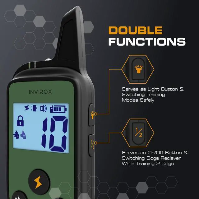 Alt view image 5 of 7 - Dog Training Collar with Remote, Shock Collar for Dogs, 3300 ft