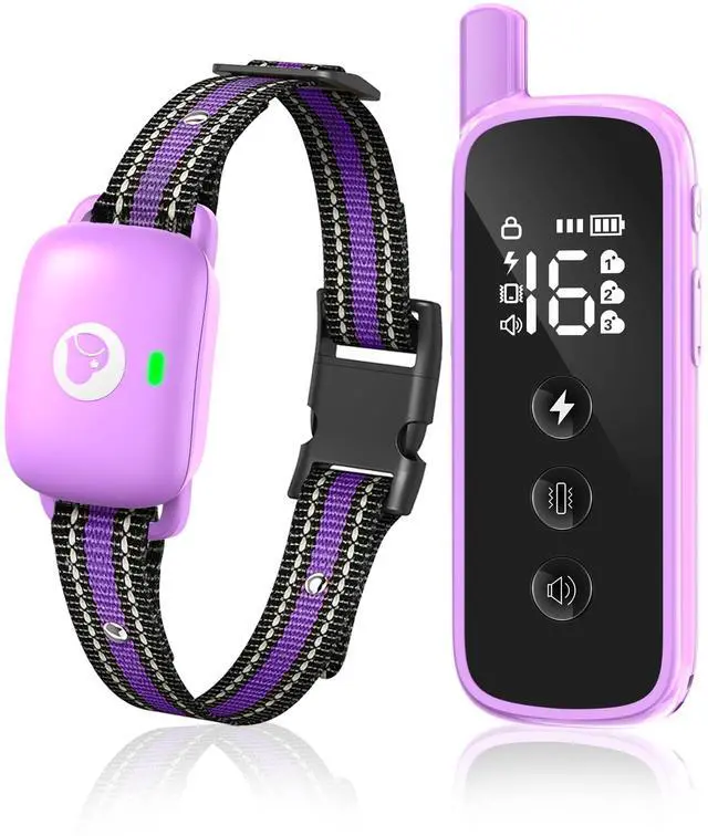 Main image of Shock Collar for Dogs 2600FT, 3 Modes, IPX8 Waterproof, Purple