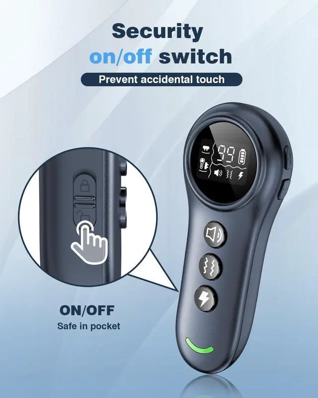 Alt view image 7 of 7 - 2-in-1 Dog Shock Collar & Dog Bark Collar - Smart Anti Barking Dog Training Collar with 5 Adjustable Sensitivity & 3300FT Remote for All Breeds IP67 Waterproof E-Collar