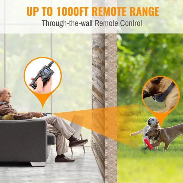 Alt view image 2 of 6 - Dog Training Collar with Remote - Advanced Rechargeable Training Collar for Dogs,Easy to Carry & Fits in Your Pocket,100% Waterproof Trainer