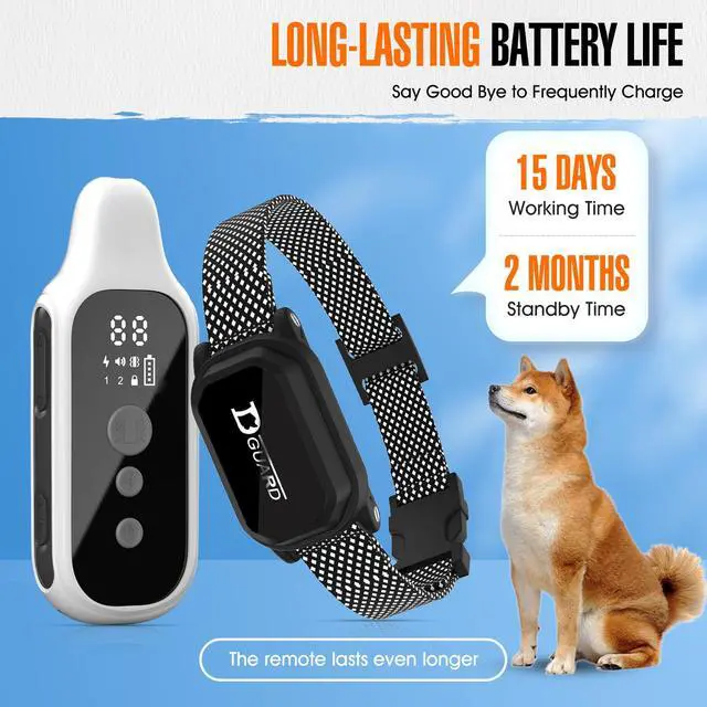 Alt view image 5 of 7 - Shock Collar for Dogs, Dog Training Collar with Remote Control 3500FT, 3 Training Modes, IP67 Waterproof E Collar for Small Medium Large Dogs 18-120 lbs