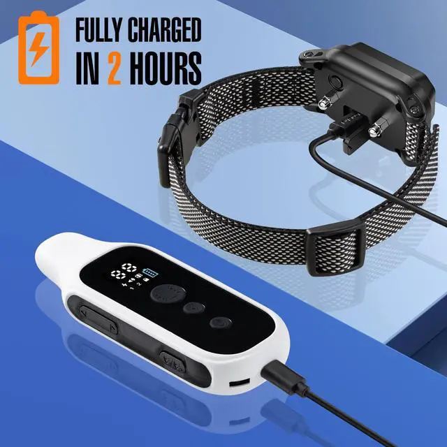 Alt view image 2 of 7 - Shock Collar for Dogs, Dog Training Collar with Remote Control 3500FT, 3 Training Modes, IP67 Waterproof E Collar for Small Medium Large Dogs 18-120 lbs