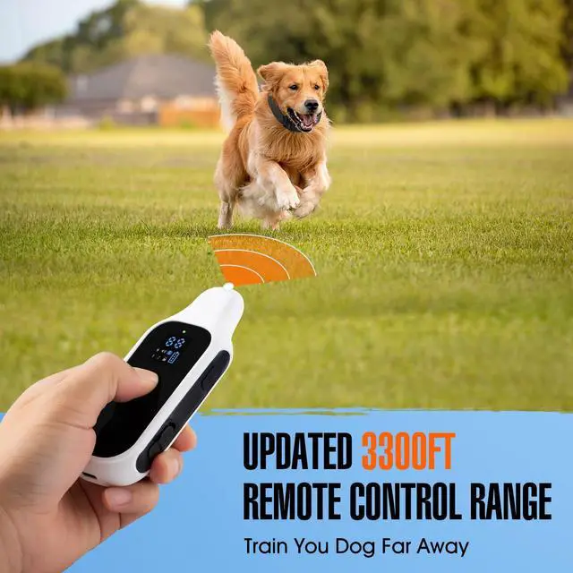 Alt view image 6 of 7 - Shock Collar for Dogs, Dog Training Collar with Remote Control 3500FT, 3 Training Modes, IP67 Waterproof E Collar for Small Medium Large Dogs 18-120 lbs