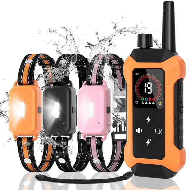 Main image of 3 Dog Shock Collar with Remote Control (5150Lbs), 4400FT Waterproof Training Collar for Dogs 3 Pack 5 Training Modes Rechargeable Electric Dog Collar with Light, E collars for Small Medium Large Dogs