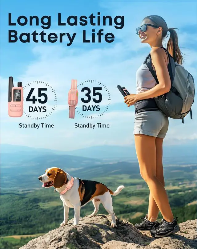 Alt view image 7 of 7 - Dog Shock Collar with Remote, 4200FT Range, Fits 5-120 lbs Dogs