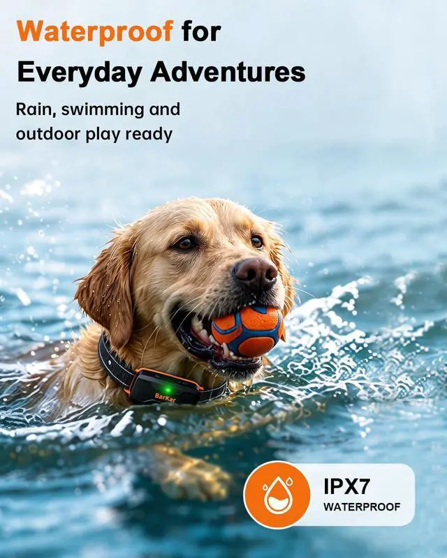 Alt view image 5 of 7 - Dog Shock Collar with 4 Training Modes, IPX7 Waterproof Dog Training Collar with IPX4 Remote, 2600FT Electric Collar with Beep, Shock, Vibration & Shock Boost for All Breeds