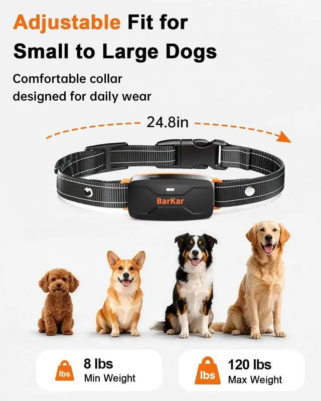 Alt view image 7 of 7 - Dog Shock Collar with 4 Training Modes, IPX7 Waterproof Dog Training Collar with IPX4 Remote, 2600FT Electric Collar with Beep, Shock, Vibration & Shock Boost for All Breeds