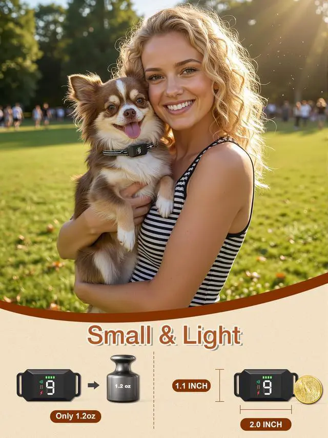 Alt view image 4 of 7 - Shock Collar for Small Dogs, Dog Training Collar with Remote