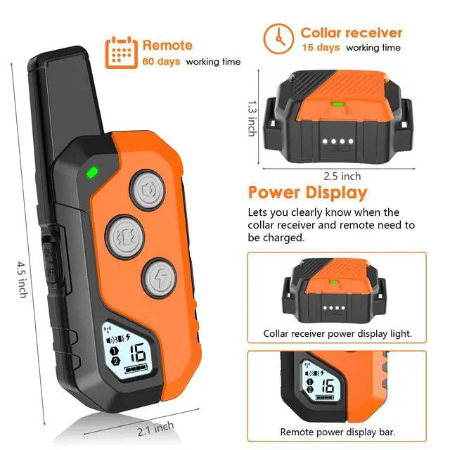 Alt view image 2 of 7 - Shock Collar for Dogs, Dog Training Collar with Remote, 3 Modes