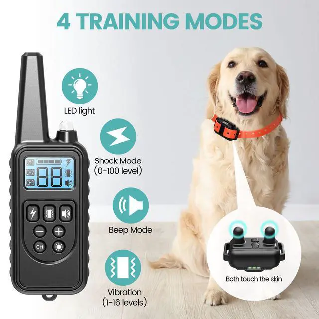 Alt view image 2 of 6 - Dog Training Collar with Remote - Large Dog Shock Collar, 3 Pack