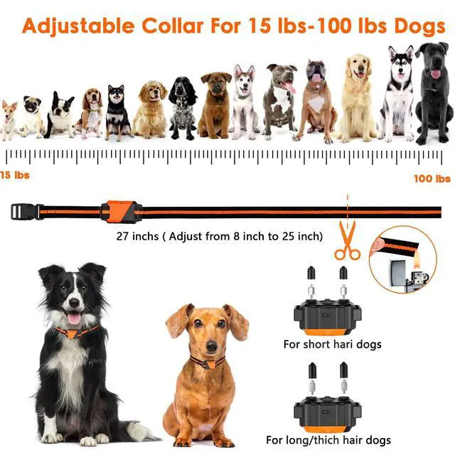 Alt view image 6 of 7 - Shock Collar for Dogs, Dog Training Collar with Remote, 3 Modes