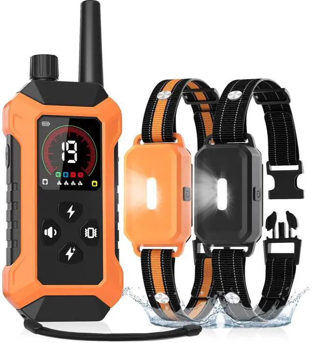 Main image of Dog Shock Collar with Light 2 Pack (5150Lbs), 4400FT Waterproof 2 Dog Training Collar with Remote Control 5 Training Modes Rechargeable Electric Dog Collar, E Collars for Small Medium Large Dogs