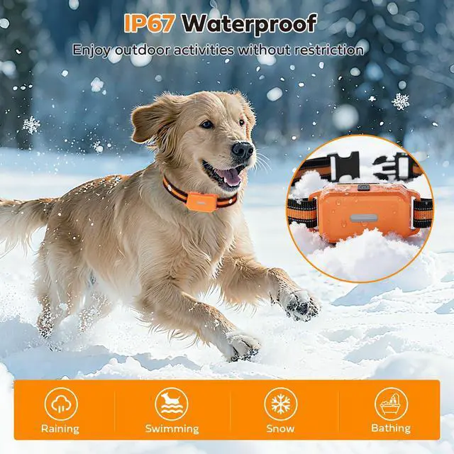 Alt view image 3 of 7 - Dog Shock Collar with Light 2 Pack (5150Lbs), 4400FT Waterproof 2 Dog Training Collar with Remote Control 5 Training Modes Rechargeable Electric Dog Collar, E Collars for Small Medium Large Dogs