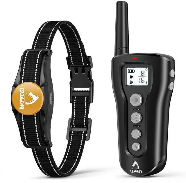 Main image of Dog Shock Collar - Rechargeable Dog Training Collar with Remote for Medium Large Dogs, 3 Training Modes (Beep/Vibration/Shock) IPX7 Waterproof 1000Ft Electric Dog Collar (Black)