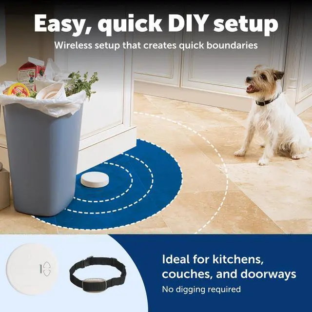 Alt view image 6 of 7 - Pawz Away Indoor Wireless Pet Barrier, Electric Training System for Dogs & Cats with Receiver Collar