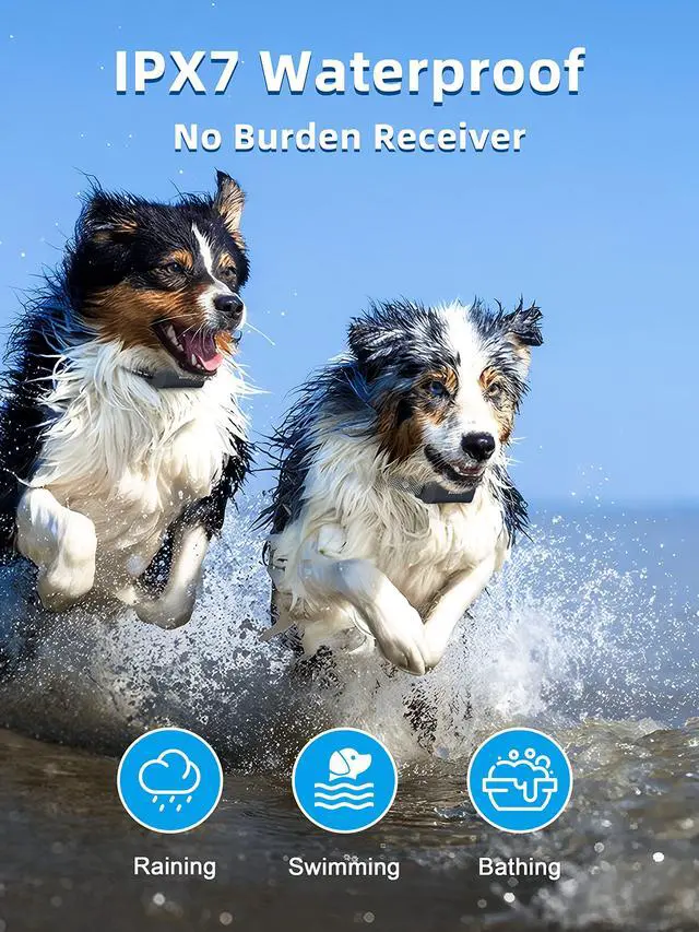 Alt view image 4 of 7 - Dog Training Collar with Remote - 4000ft Waterproof Dog Shock Collars 2 Dogs for Large Medium Small Dogs Rechargeable E Collars for Dogs Training with Beep Vibration Humane Shock(1-16) Mode